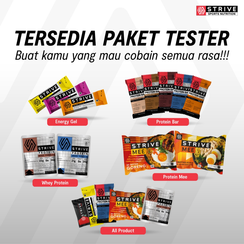 

STRIVE - PAKET TESTER! COBAIN SEMUA RASA!!
