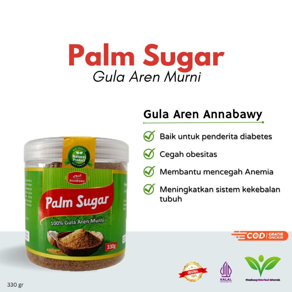 

Gula Aren / Palm Sugar Annabawy 330gr ORIGINAL