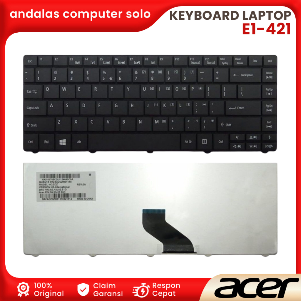 KEYBOARD INTERNAL LAPTOP ACER ASPIRE E1-421 E1-431 E1-471