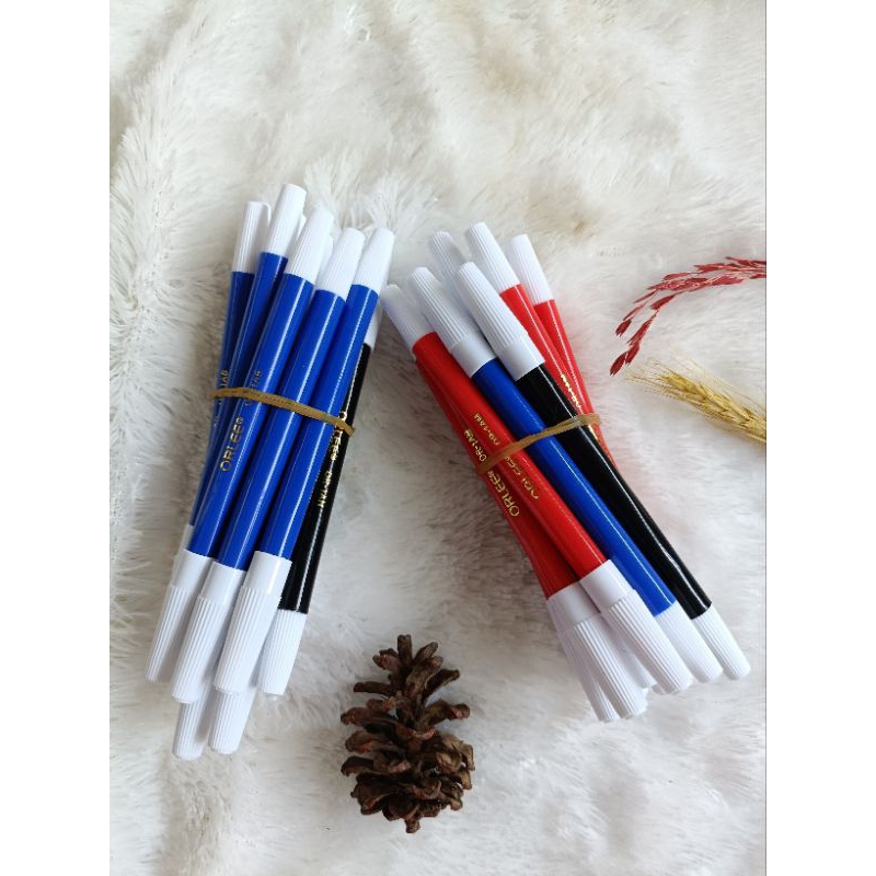 

spidol warna biru merah hitam