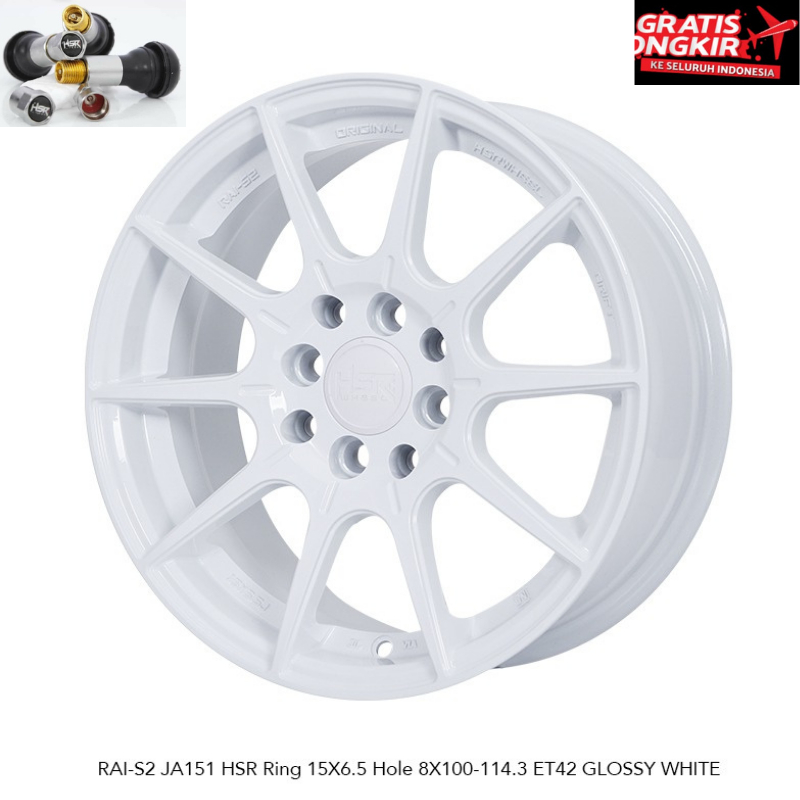 Pelek-Mobil Sigra Mobilio Vios Yaris Jazz Freed R15 HSR RAI-S2