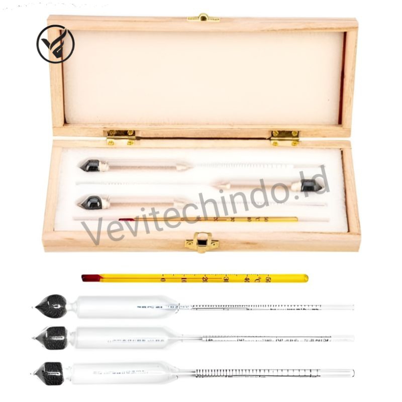 Hydrometer Alcohol Meter Alkoholmeter Alat Uji Kadar Alkohol Beer Wine