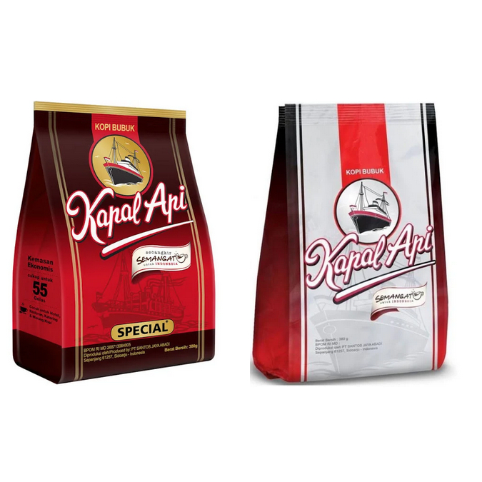 

Kapal Api Kopi Bubuk 380gr - kapal api silver - kapal api merah 380g