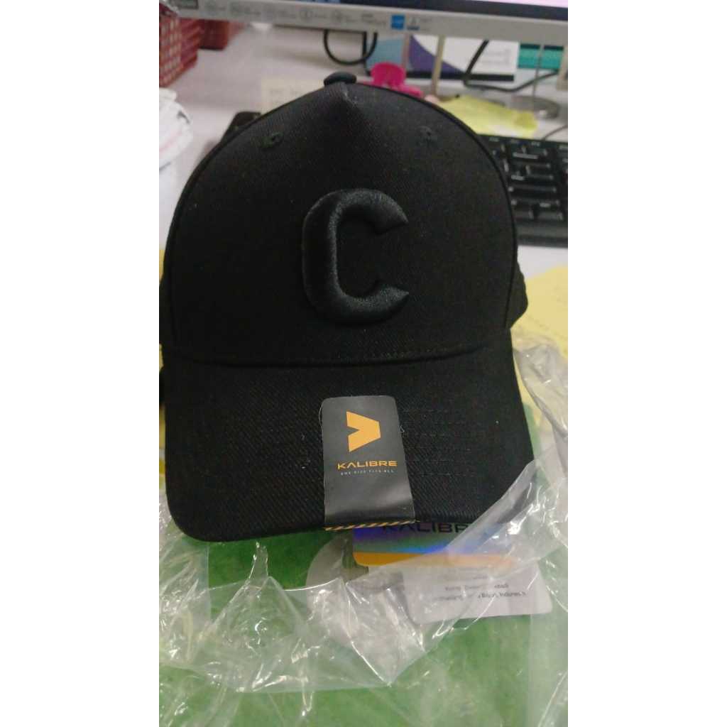 NEW-Topi Pria- Kalibre Topi -Topi Original-Logo Huruf C -Kalibre 991596-Hitam