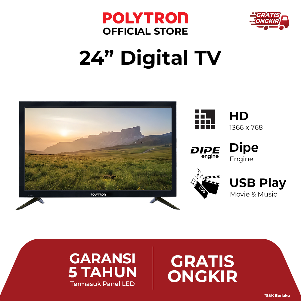 POLYTRON DIGITAL TV 24"  PLD 24V1853