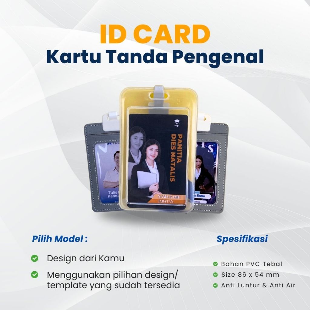 Print ID Card panitia  + Holder + Lanyard