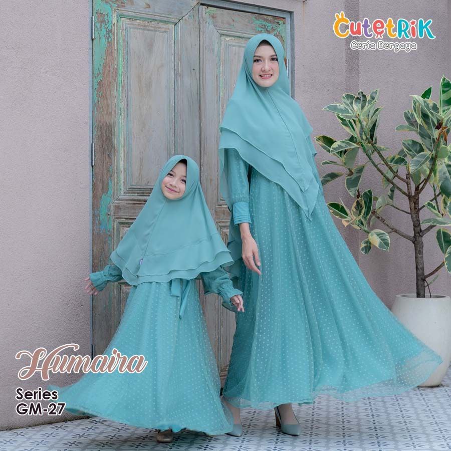 Gamis Humaira Syari Tulle Luxury Couple Mom & Kids by Cutetrik (GM 27)
