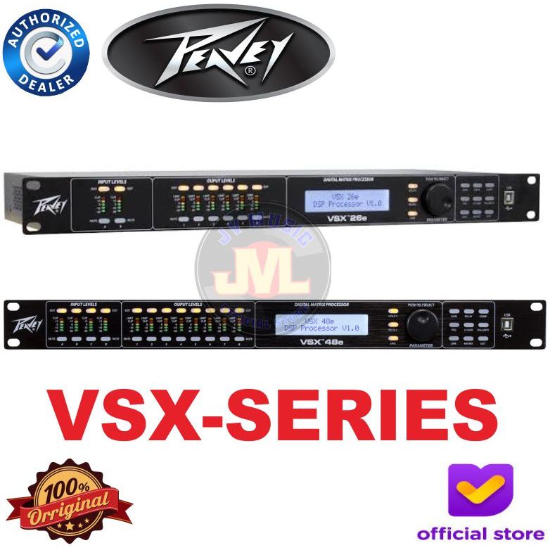 Peavey VSX26E VSX48E DSP-based Loudspeaker Management System DLMS VSX-26E VSX-48E