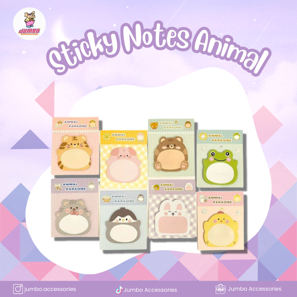 

Stiker Note Animal Jumbo Accessories