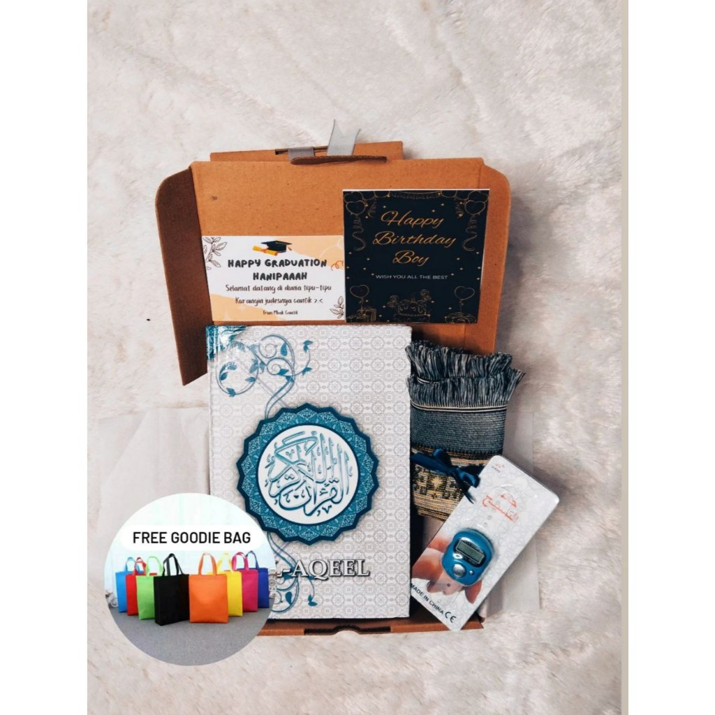 

Hampers Al-Quran Kado/Hadiah Wisuda/Perayaan/Pernikahan Hampers Lebaran Gift Box Ulang Tahun