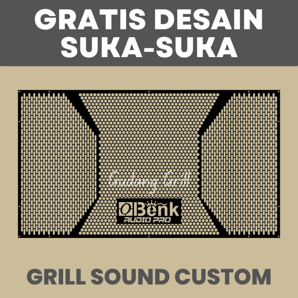 GUDANG GRILL - Sound Grill Tutup Speaker 8 inch
