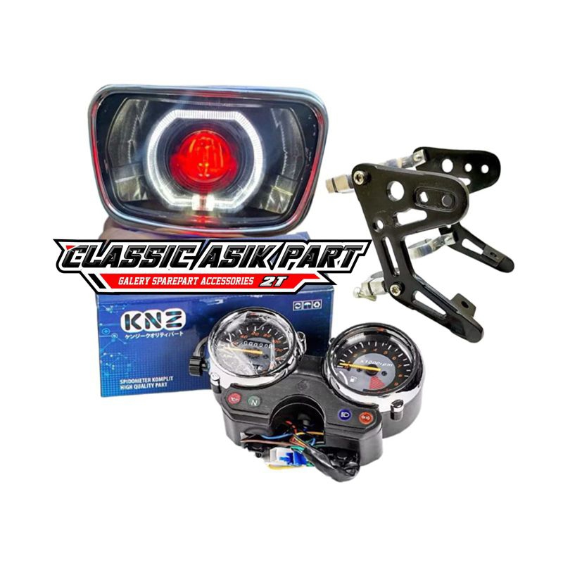 Sepakat Lampu biled rx king set breket dan spidometer bulat rx king