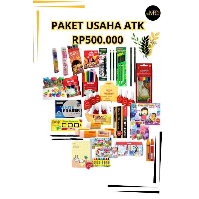 

PAKET USAHA ATK LENGKAP 500.000/PAKET USAHA ATK MURAH /PAKET USAHA 500.000AN