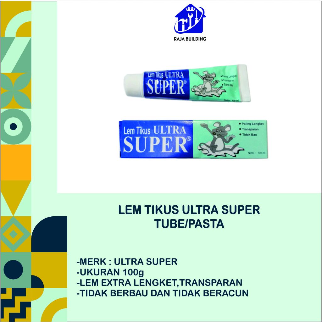 Lem Tikus Ultra Super Tube/Lem Tikus/Perangkap Tikus/Lem Tikus Pasta/Lem Tikus Odol/Perangkap Tikus 