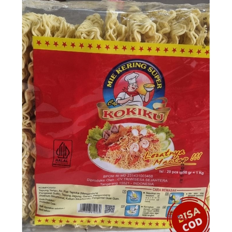 

Mie Kering Super KOKIKU isi 20pcs 1kg Halal