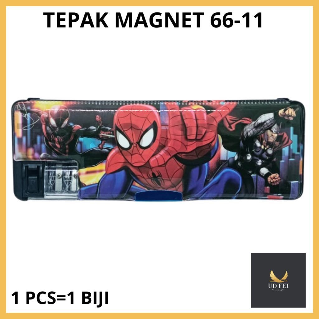 

(1 PCS=1 BIJI) Tepak 6611/ Tepak Magnet/ Pencil Case/ Tempat Pensil Magnet