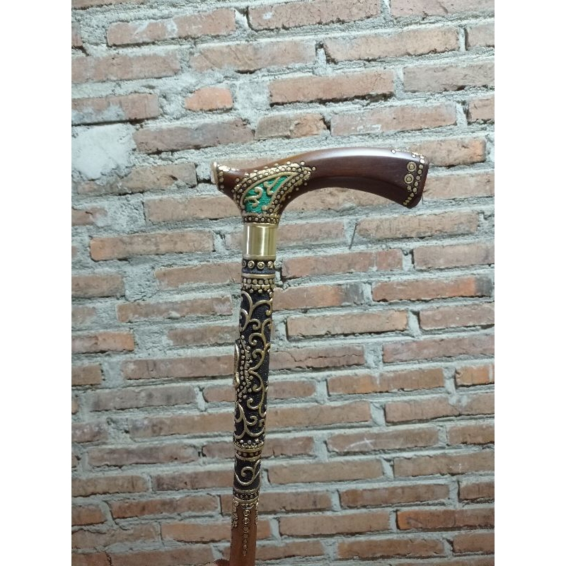 Tongkat Jalan Ukir Kayu Ulin/Tongkat Jalan Ukiran Jepara/Tongkat ulama/Tongkat Habib/Tongkat Lansia.
