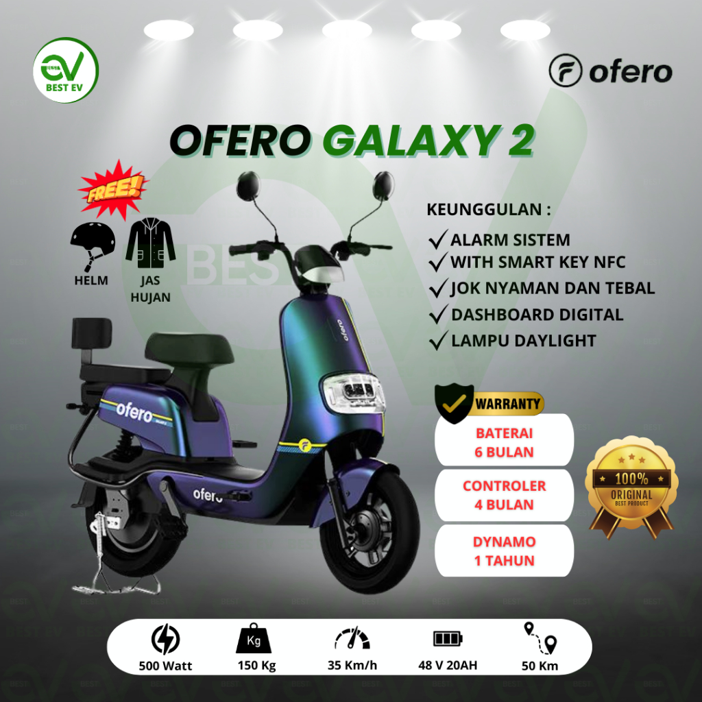 Sepeda Listrik OFERO TYPE OFERO GALAXY 2