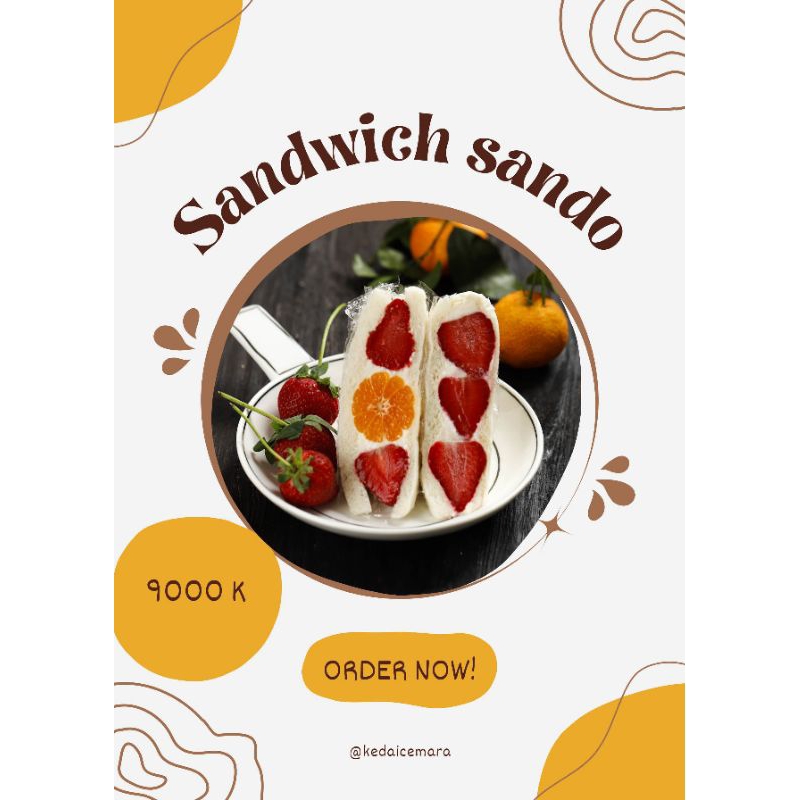 

sandwich strawberry hanya 9k