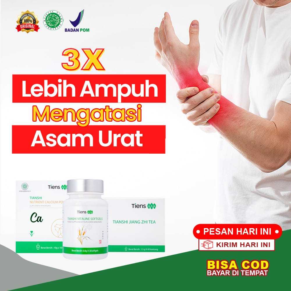 Paket Produk Tiens Untuk Asam Urat Kolesterol Darah Tinggi Hipertensi Herbal Halal Bpom