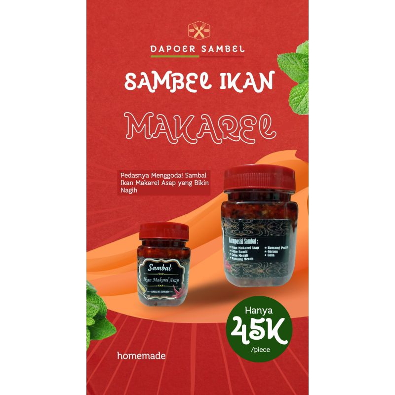 

Sambal Ikan Makarel Asap Tanpa Msg