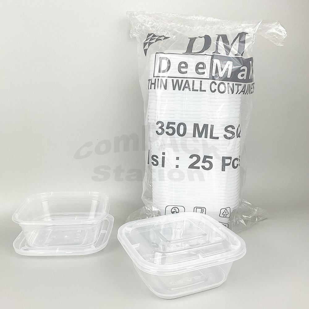 DM Thinwall Persegi SQ 350ml isi 25 pcs