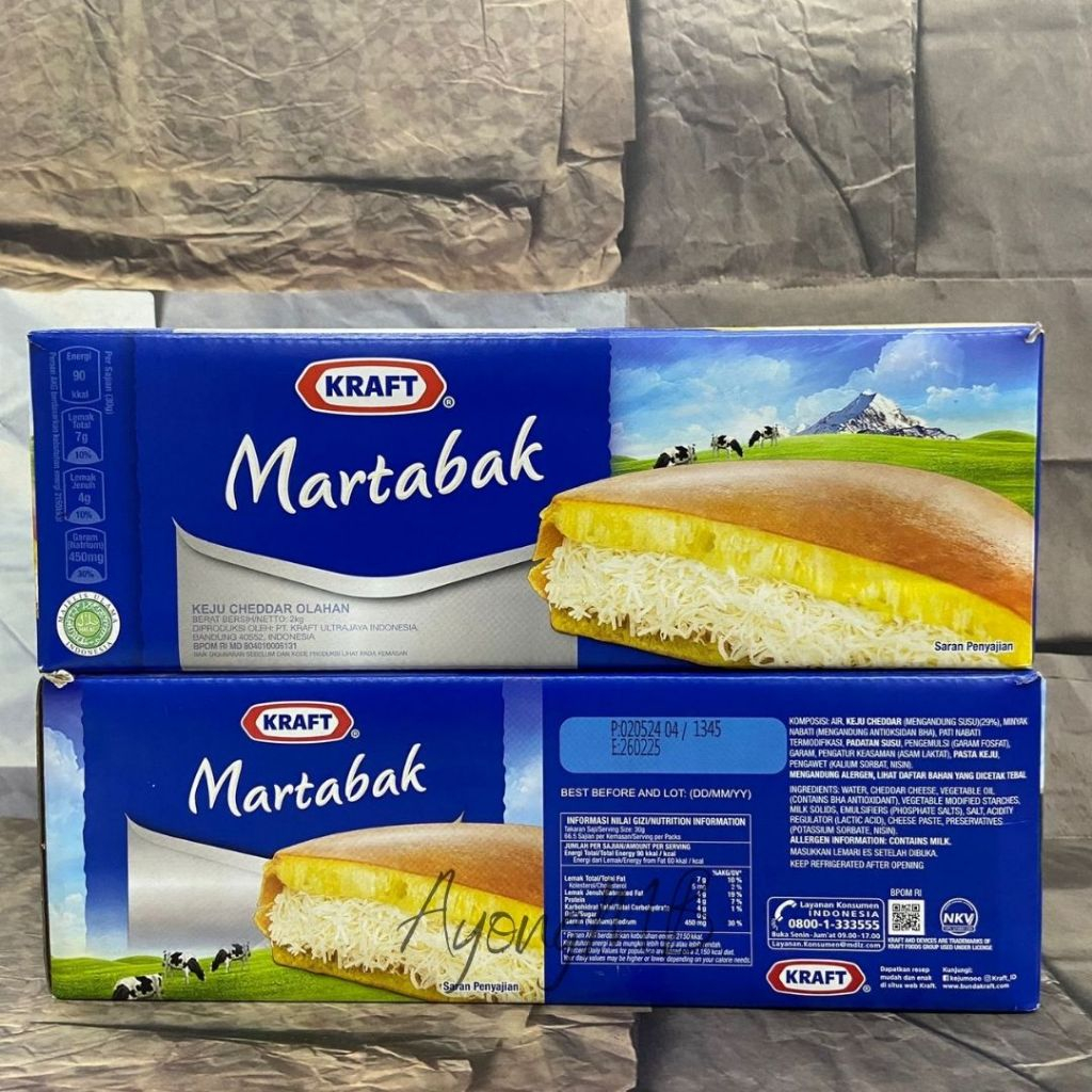

KEJU KRAFT MARTABAK CHEDDAR 2KG