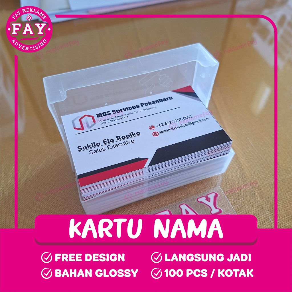 

KARTU NAMA / MEMBER CARD / MURAH / FAY REKLAME