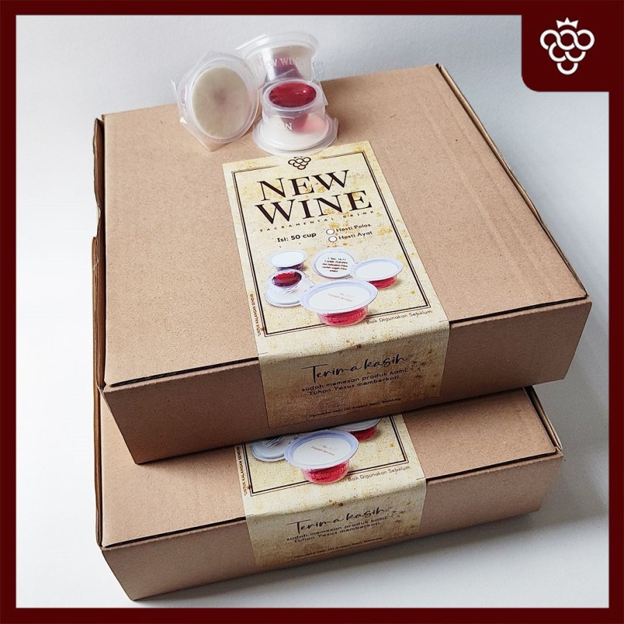 

Paket Eksklusif Anggur Perjamuan Kudus + Hosti Polos Besar - isi 50B