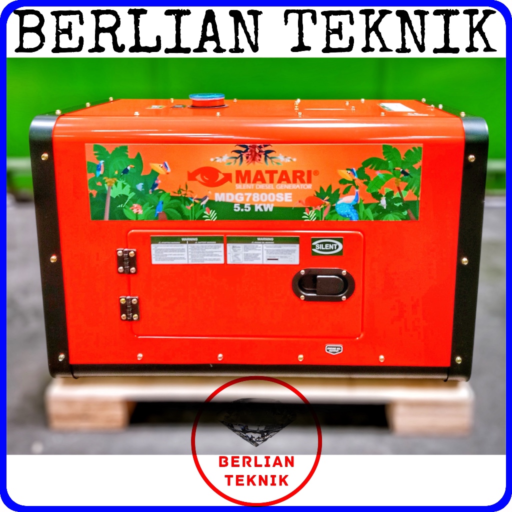 Diesel Generator Silent Genset Solar Matari MDG 7800 SE / 5500 Watt