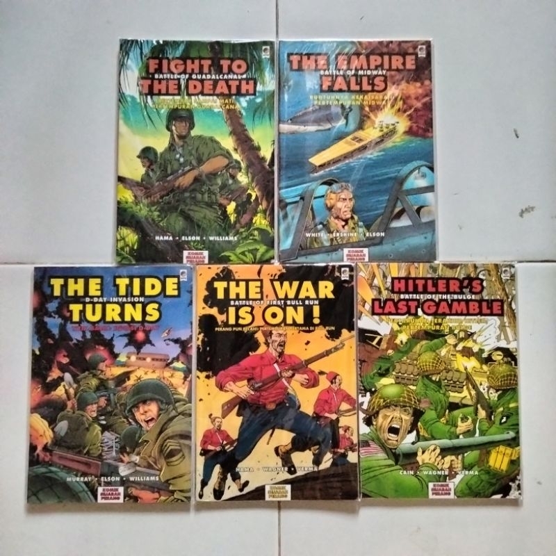 Paket Komik Sejarah Perang - Penerbit KPG