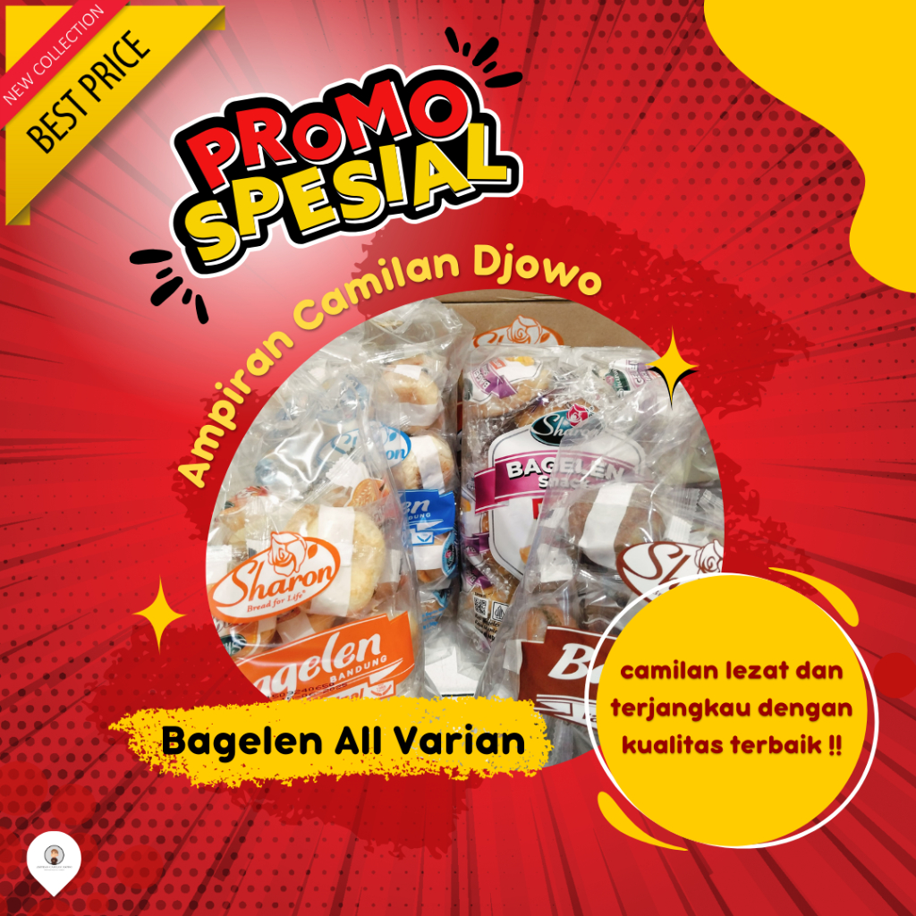 

Bagelen Kering Sharon isi 30pcs / Begelen Sharon Ori, Keju, Coklat & Butter - Ampiran Camilan Djowo