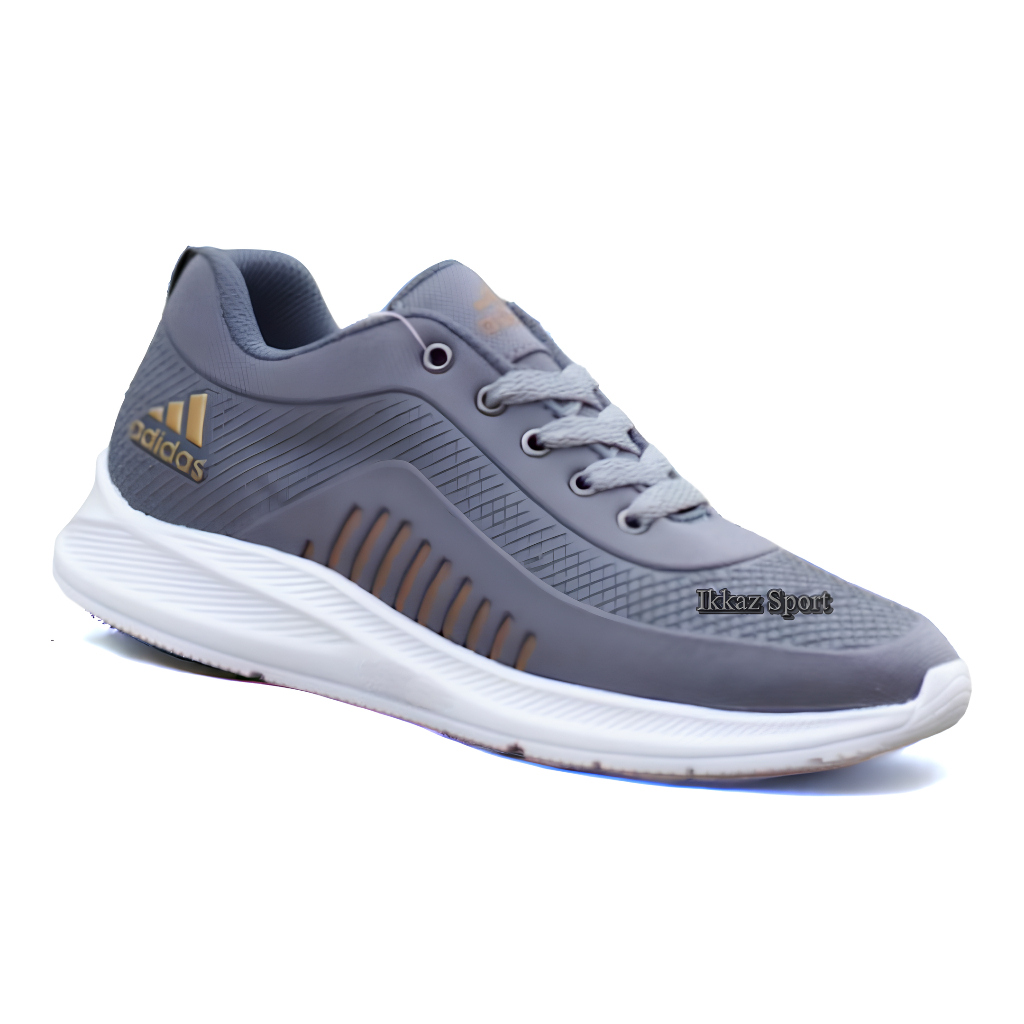 Ad Sepatu Olahraga Ikkaz Sport SEPATU SNEAKERS CASUAL PRIA ADIDAS ABU / SEPATU SPORT ADIDAS PRIA RUN