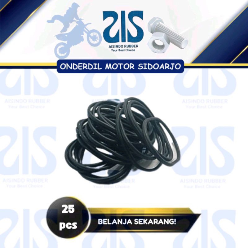 Oring Tutup Klep KHARISMA (Harga Per Pak isi 25) - Seal Sil O Ring Karet OTK SUPRA X 125 / KIRANA