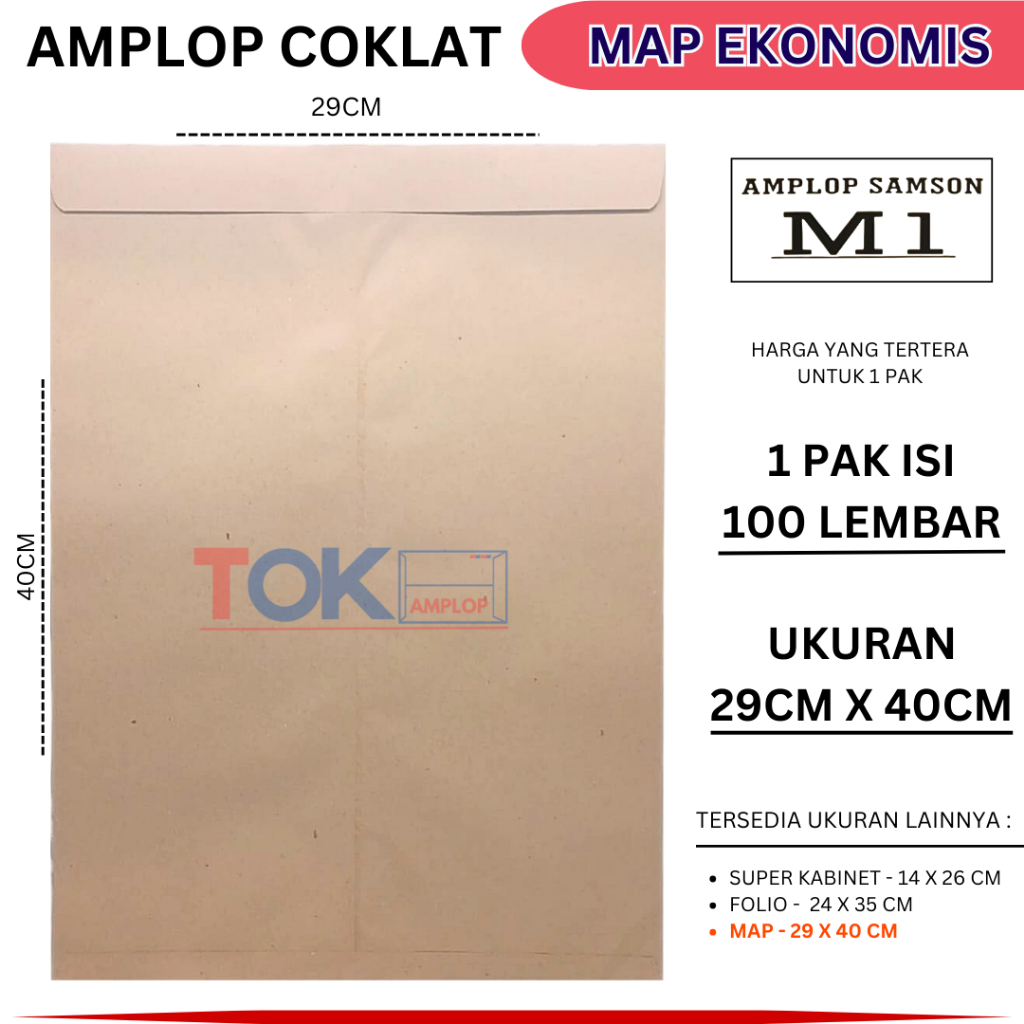 

HJK Amplop Coklat MAP ( 29x40Cm )