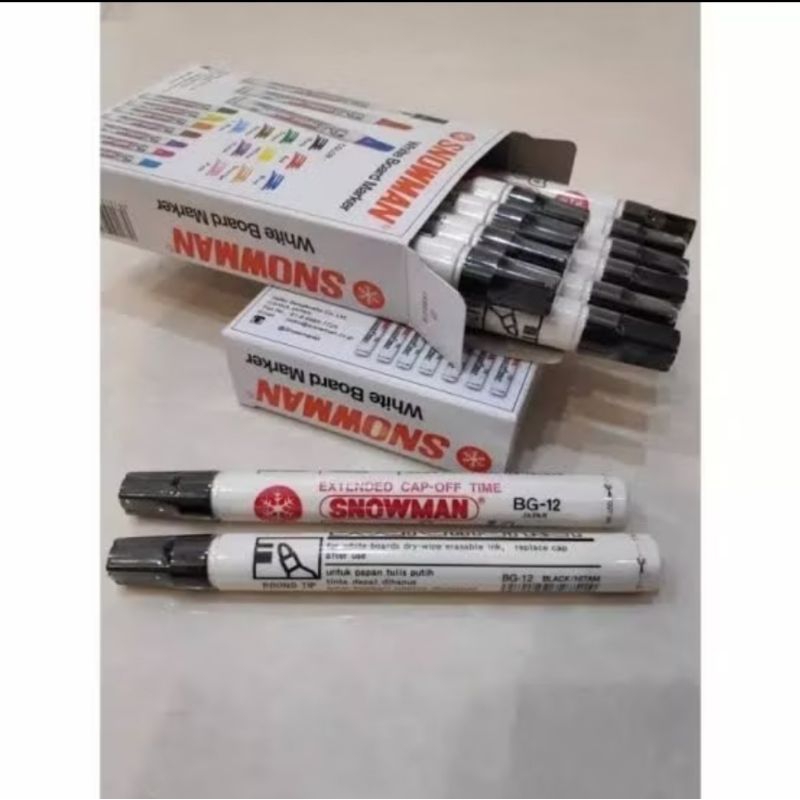 

SALE Spidol Snowman white board papantulis bisa dihapus HITAM