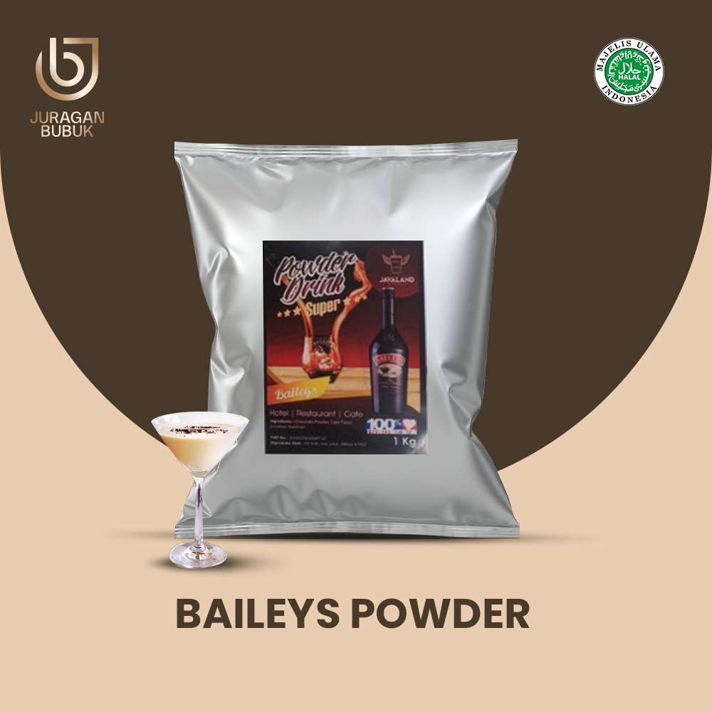 

Bubuk Minuman SUPER POWDER drink Rasa Baileys / Creamy Yelbis NON ALCOHOLIC Milkshake Bubble Tea