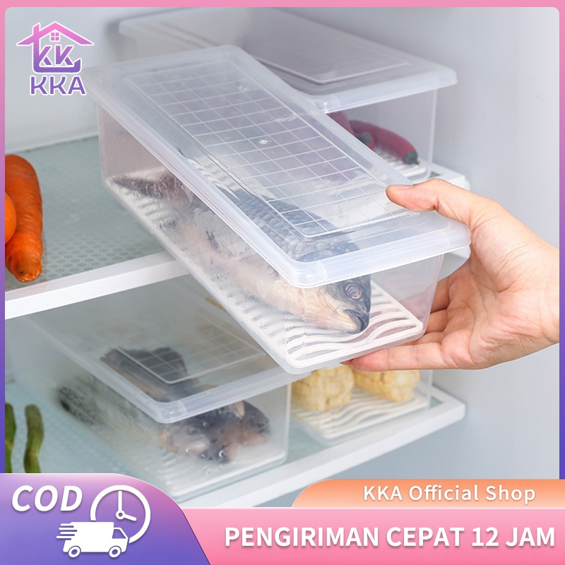 Kotak Penyimpanan Kulkas Kontainer Makanan Kulkas Kitchen Storage Food Kotak Penyimpanan makanan top