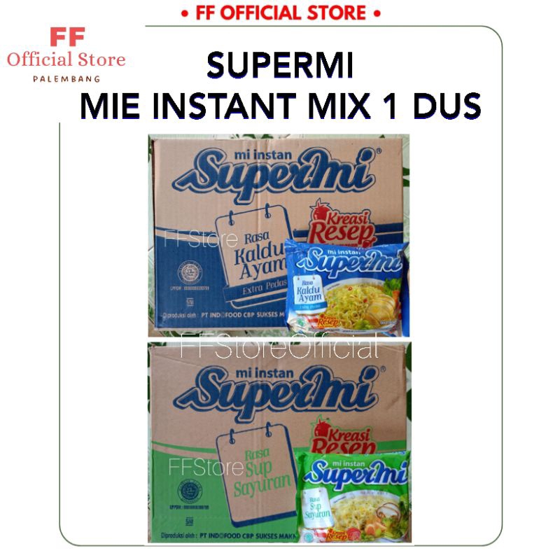 

(WAREHOUSE) SUPERMI Mie Instant Mix 1 Dus isi 40 Bks