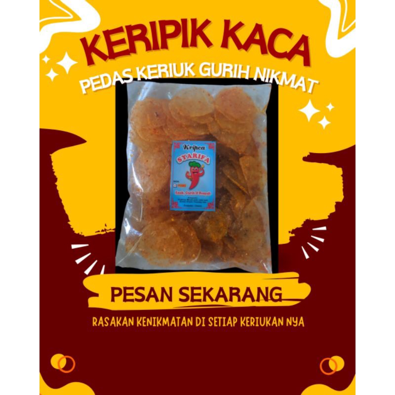 

Keripik Kaca Pedas Gurih Nirkmat