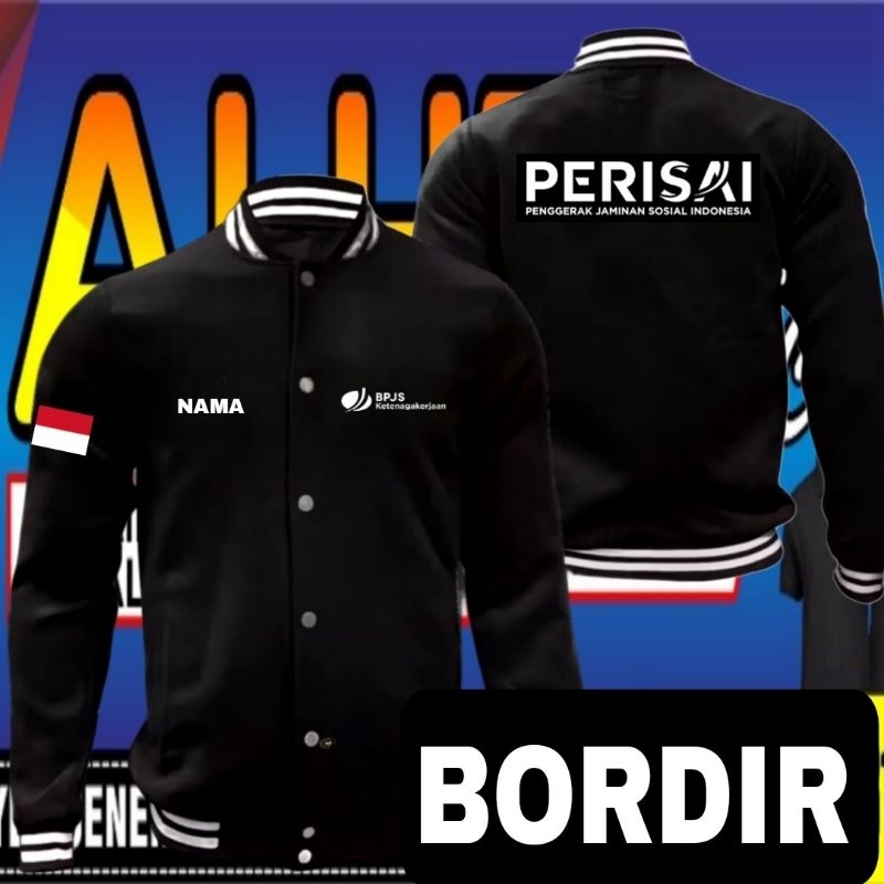Jaket bordir BPJS ketenagakerjaan jaket BPJS ketenagakerjaan jaket varsity BPJS ketenagakerjaan jake