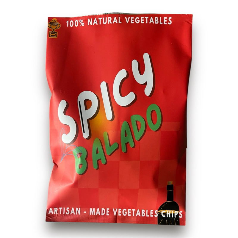 

keripik sawi dengan rasa balado isi bersih 55 g - vegetable chips with spicy balado flavor
