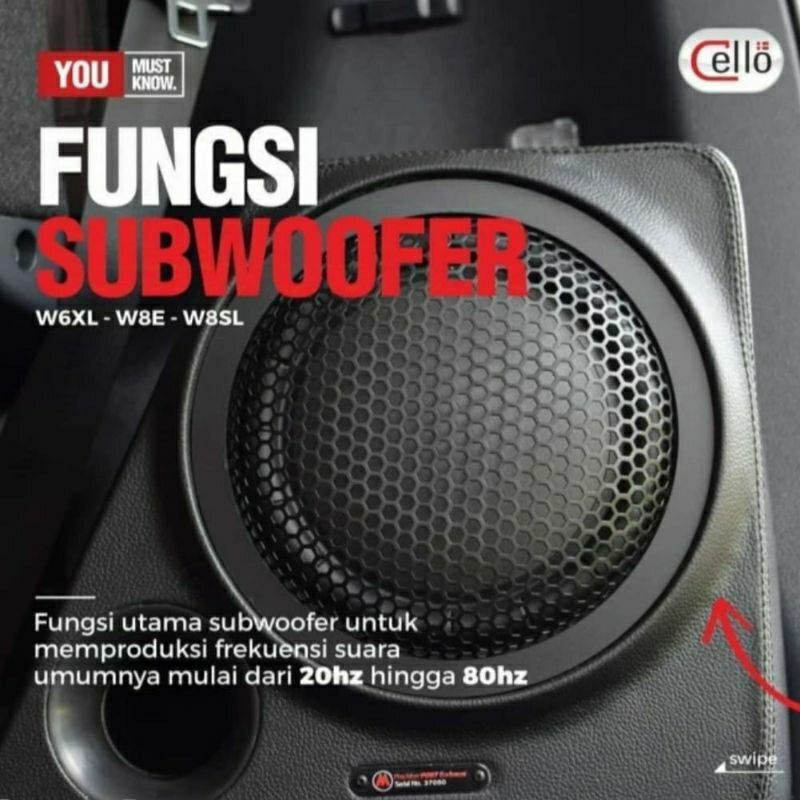 Subwoofer Cello W8E Pasive Box PNP OEM Toyota Innova Reborn 2016-2022