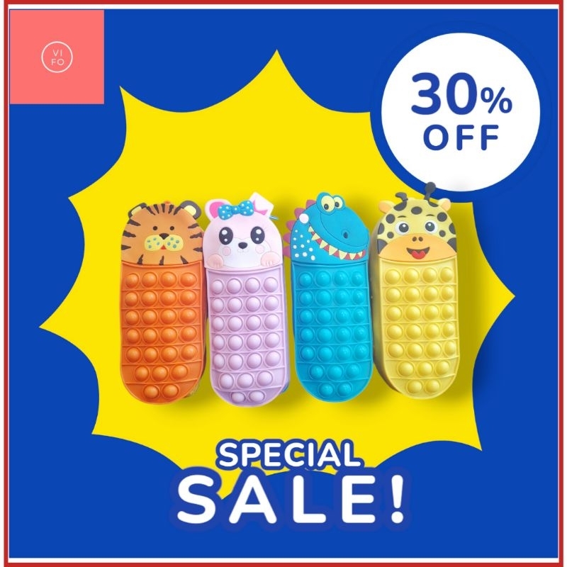 

Tempat Pensil Pop It Kotak Pensil Lucu Mainan Anak