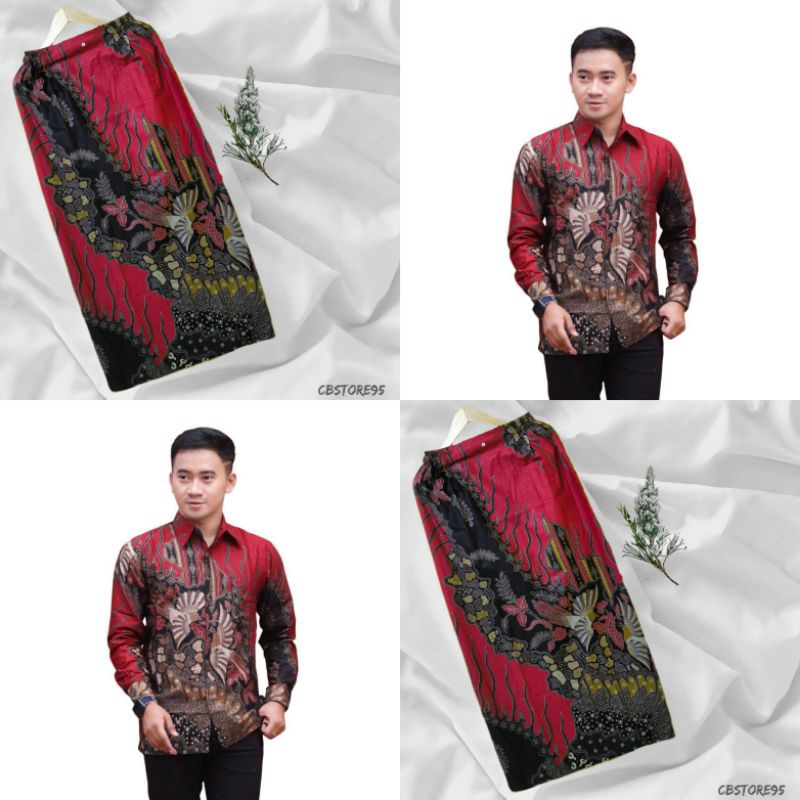 Promo KEMEJA BATIK DAN ROK SPAN BAWAHAN KEBAYA MODERN - ROK SPAN BATIK - ROK WISUDA MOTIF TARUNG MER