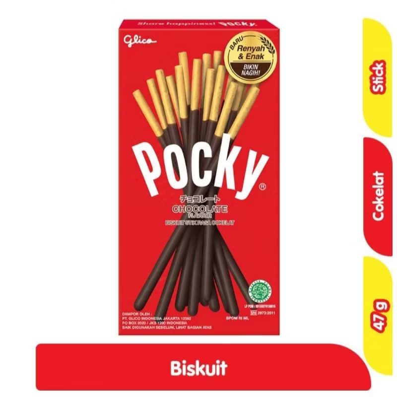 

Glico Pocky Biskuit Stick Chocolate 47 g