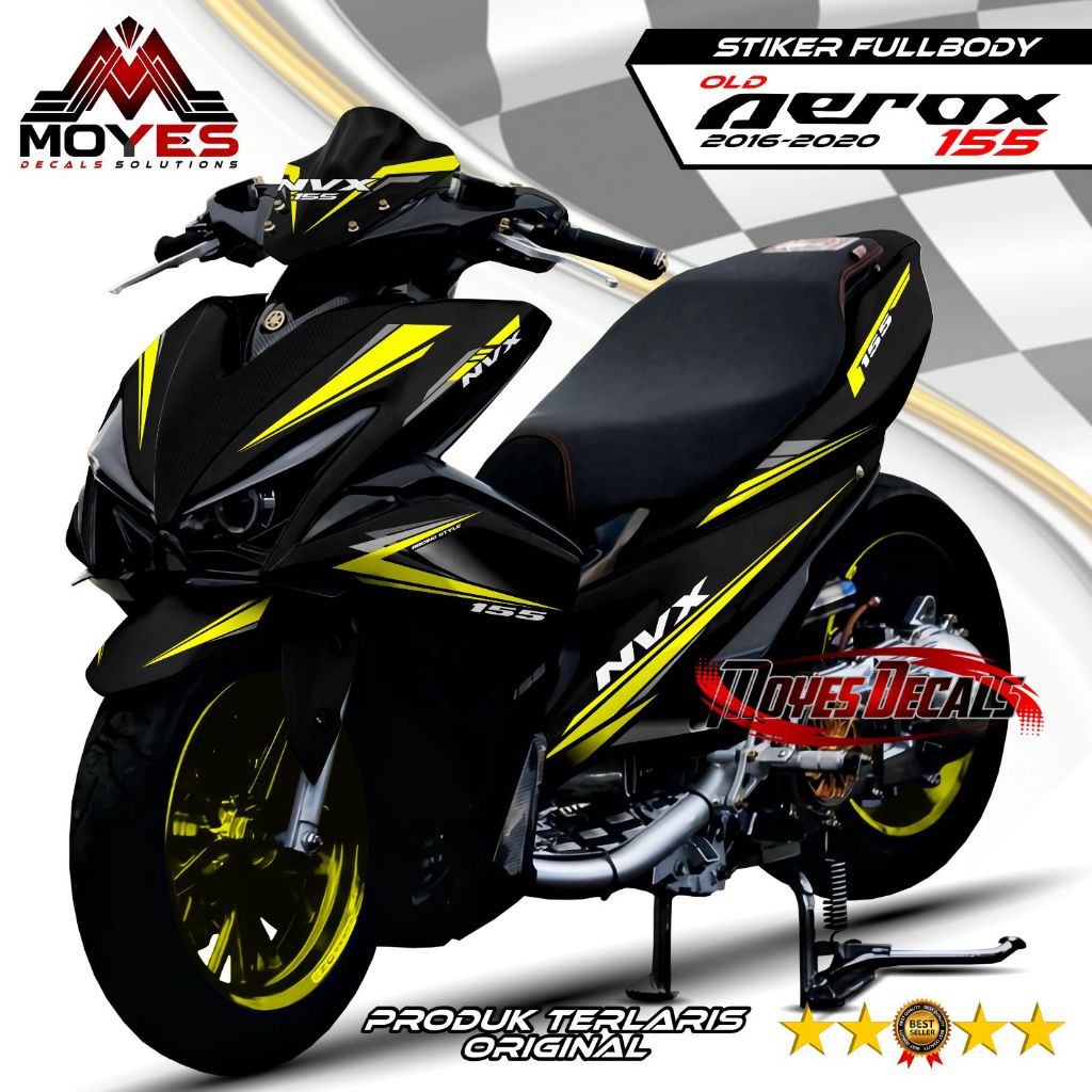 Decal Sticker Aerox 155 Old Full Body - Stiker Variasi Motor Aerox 155 Old Full Body