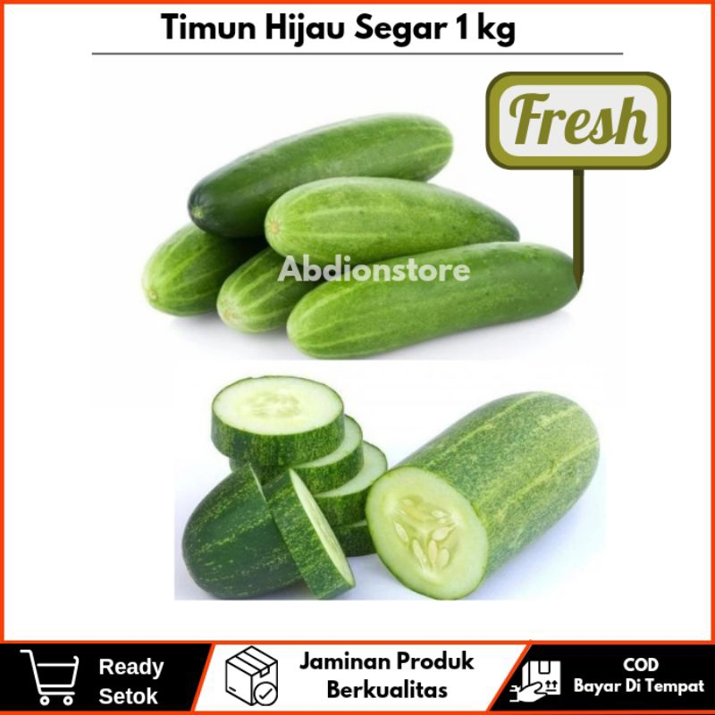 

Murah Timun Mentimun / Bonteng Hijau Segar Fresh 1kg 500gr 250gr