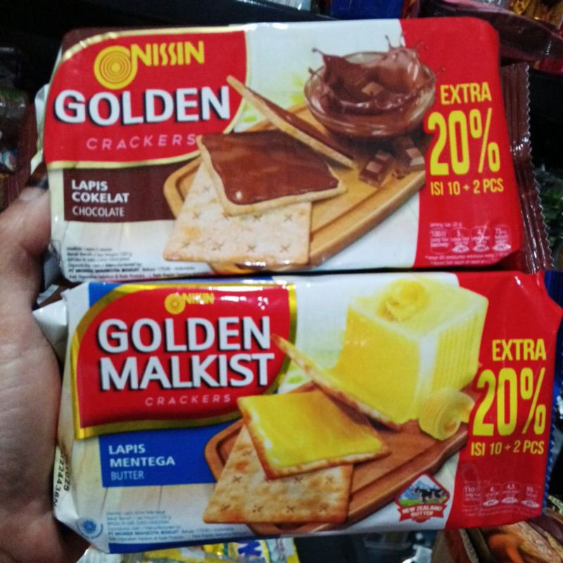 

Nissin malkist golden 120gr lapis cokelat chocolate mentega butter