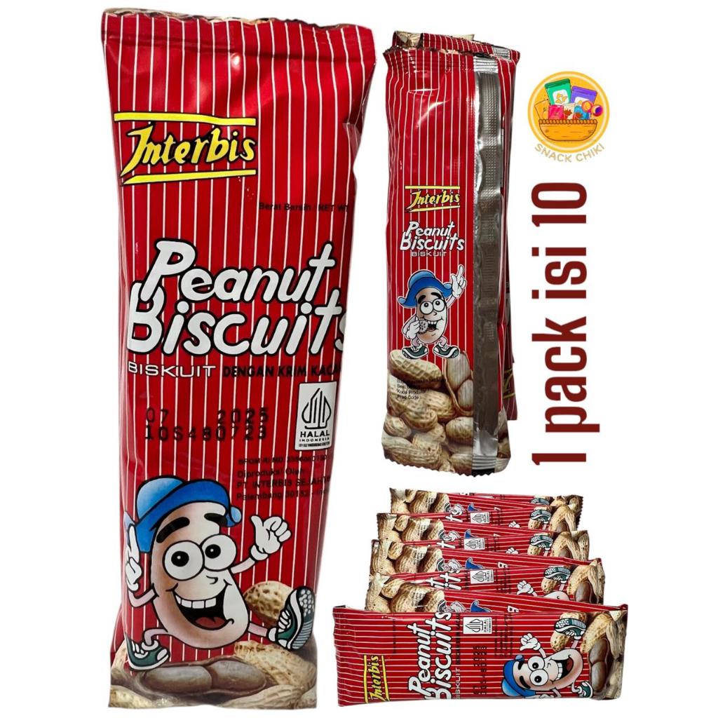 

INTERBIS PEANUT KACANG 1 PAC ISI 10 bungkus @ 17 gr